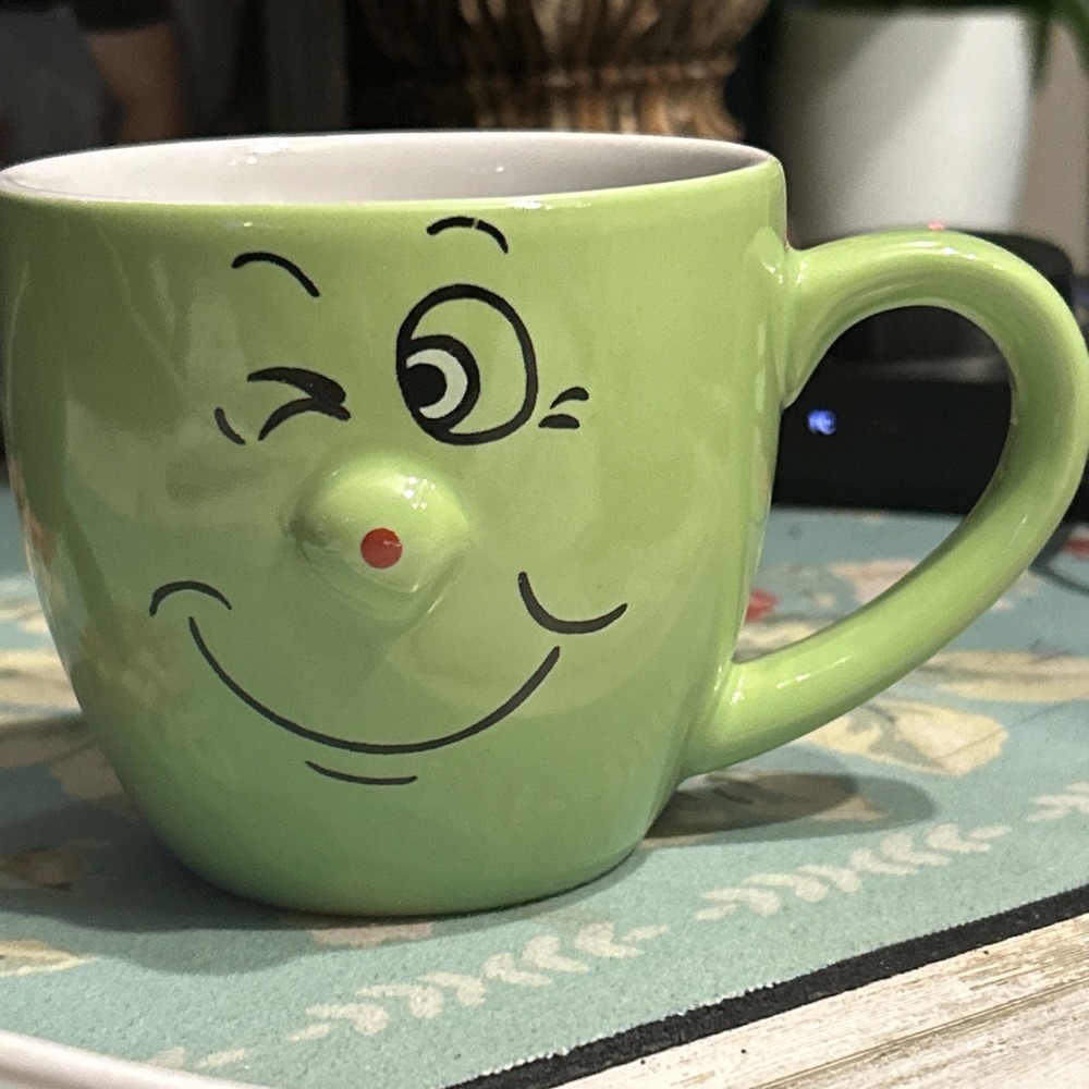 Livingware Collection 3D Funny Faces Coffee Cup Mug Winking Anthropomorphic